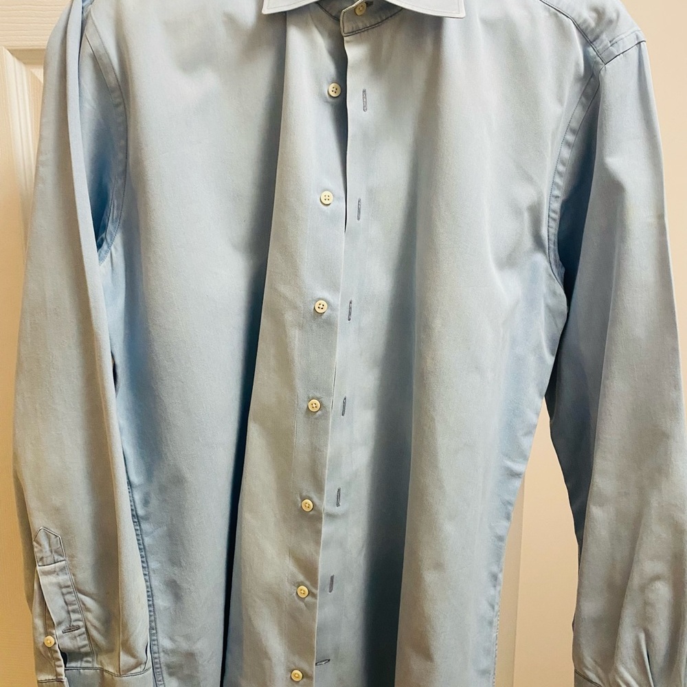 Mid Blue Shirt Egyptian cotton 
XL